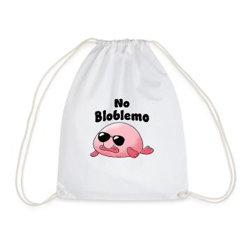 Blobfish No Bloblem - Drawstring Bag - white - Front