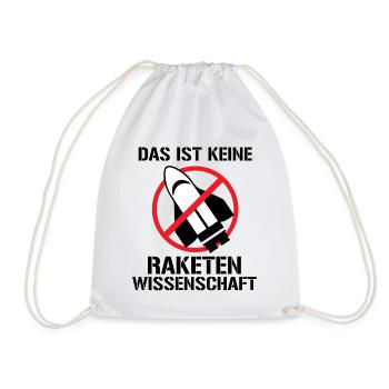 Keine Raketenwissenschaft Rakete Wissenschaft - Turnbeutel - Weiß - Vorne