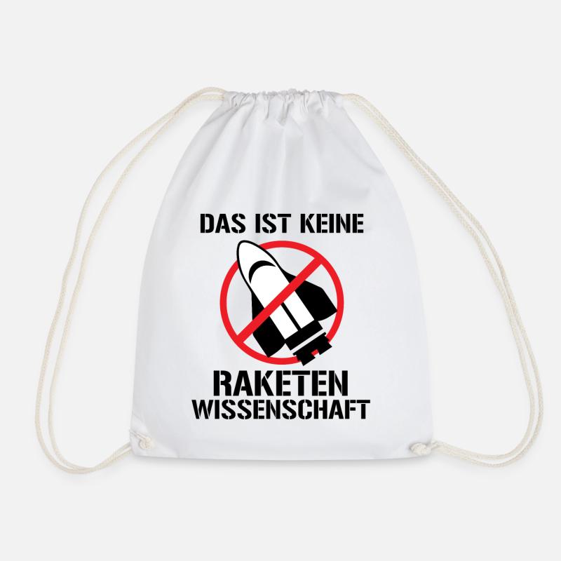 Keine Raketenwissenschaft Rakete Wissenschaft - Turnbeutel - Weiß