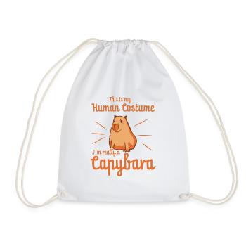 Capybara - Turnbeutel - Weiß - Vorne