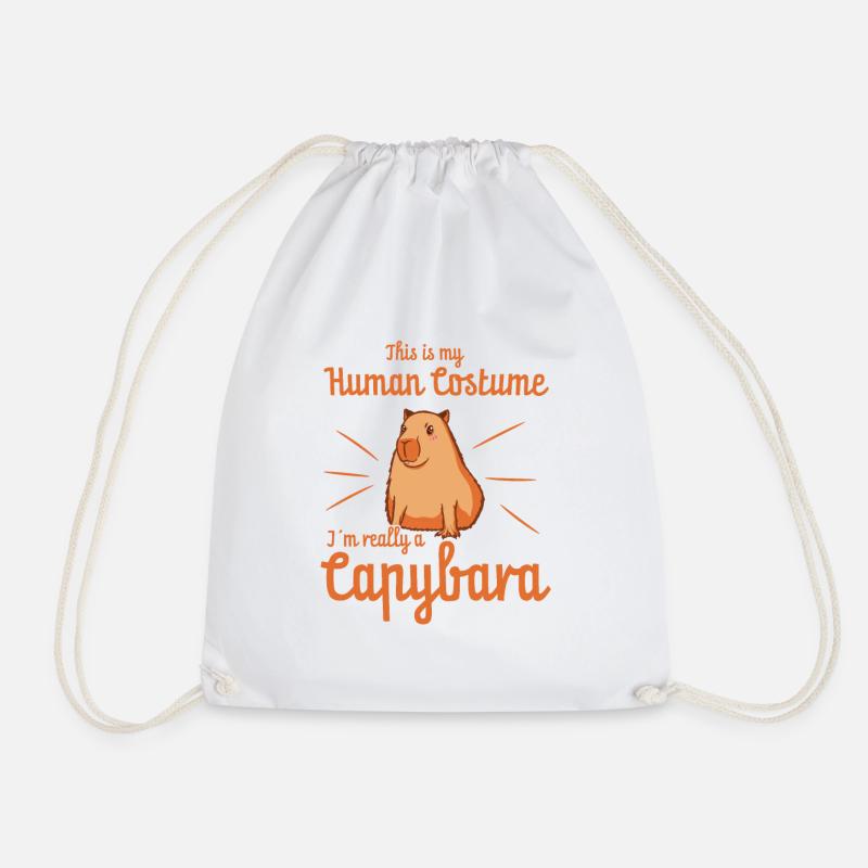 Capybara - Turnbeutel - Weiß