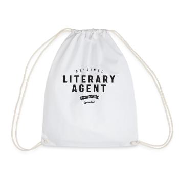 Agent littéraire Drôle Titre de poste Profession - Sac de sport léger - blanc - Devant