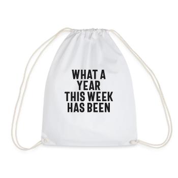 Quelle année cette semaine a été drôle de dire - Sac de sport léger - blanc - Devant