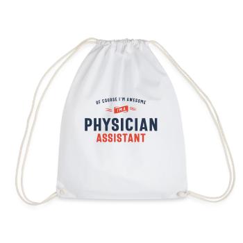 Adjoint au médecin Emploi Profession Travailleur d’anniversaire - Sac de sport léger - blanc - Devant