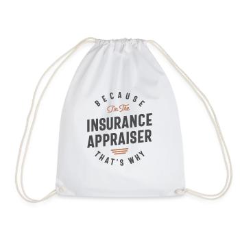 Insurance Appraiser Job Occupation - Drawstring Bag - white - Front