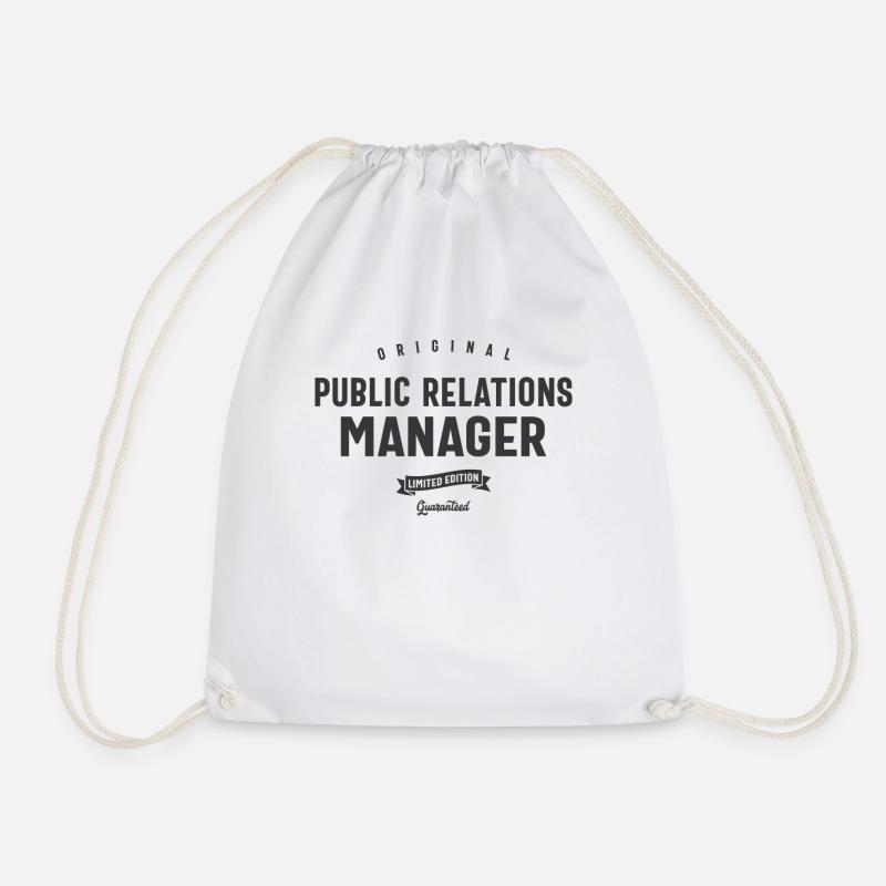 Public Relations Manager Lustige Berufsbezeichnung - Turnbeutel - Weiß