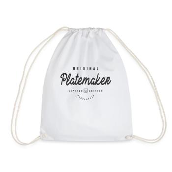 Platemaker Funny Job Title Profession Birthday - Drawstring Bag - white - Front