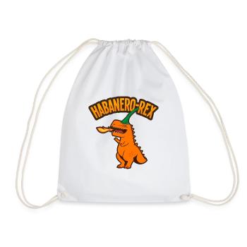 Habanero Chili Dinosaurier Design - Turnbeutel - Weiß - Vorne