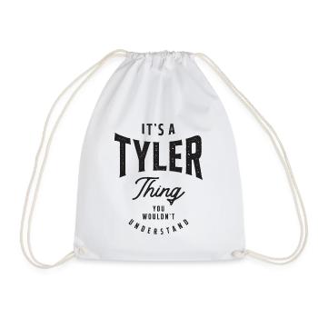 C’est un nom personnalisé Tyler Thing - Sac de sport léger - blanc - Devant