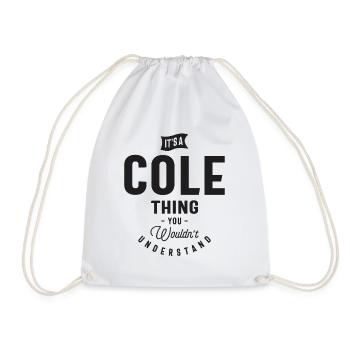 C’est un nom personnalisé Cole Thing - Sac de sport léger - blanc - Devant