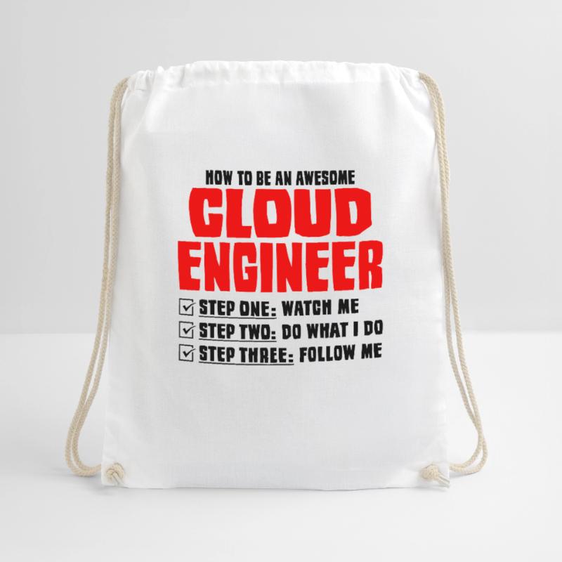 Cloud Administrator Cloud Devops Drawstring Bag