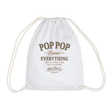 If Poppy Can't Fix It We're Screwed - Drawstring Bag - white - Front