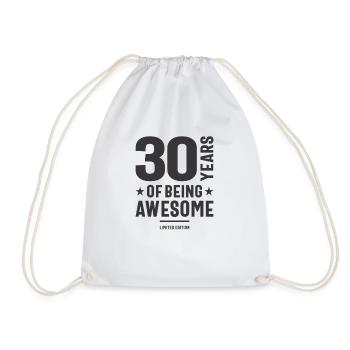 30 ans d’être génial 30e anniversaire - Sac de sport léger - blanc - Devant