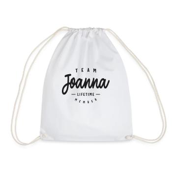 Nom personnalisé de membre à vie de l’équipe Joanna - Sac de sport léger - blanc - Devant