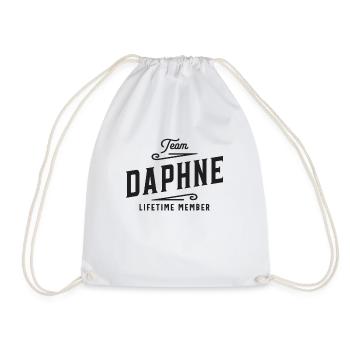 Nom personnalisé du membre à vie de l’équipe Daphne - Sac de sport léger - blanc - Devant