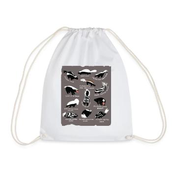 Espèces de mouffettes - Sac de sport léger - blanc - Devant