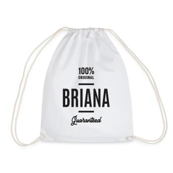 Briana Personalisierter Name - Turnbeutel - Weiß - Vorne