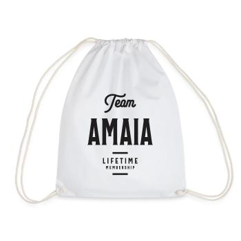 Amaia Personalisierter Name - Turnbeutel - Weiß - Vorne