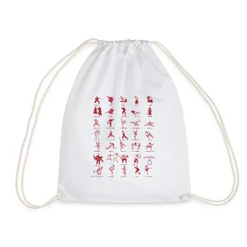 Martial Arts Styles Outfit for Martial Arts Fighters - Drawstring Bag - white - Front