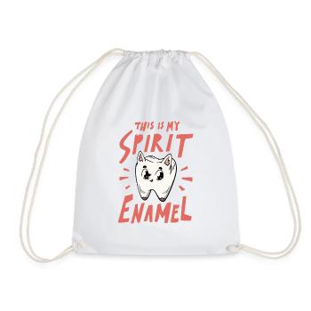 Ceci est mon émail d’ pour un prothésiste dentaire - Sac de sport léger - blanc - Devant