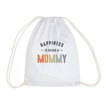 Le bonheur, c’est d’être maman - Sac de sport léger - blanc - Devant