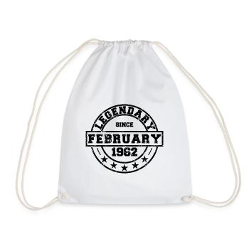 Légendaire depuis février 1962 - Anniversaire - Sac de sport léger - blanc - Devant