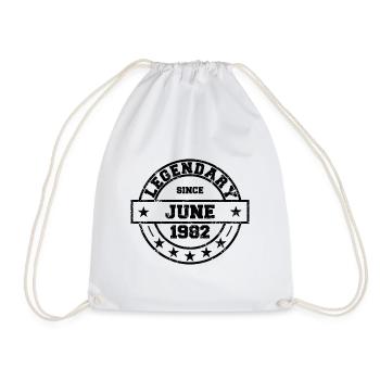 Légendaire depuis juin 1982 - Anniversaire - Sac de sport léger - blanc - Devant