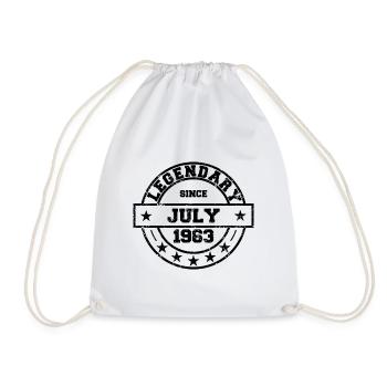 Legendary since July 1963 - Geburtstag - Turnbeutel - Weiß - Vorne