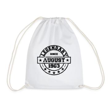 Legendary since August 1963 - Geburtstag - Turnbeutel - Weiß - Vorne