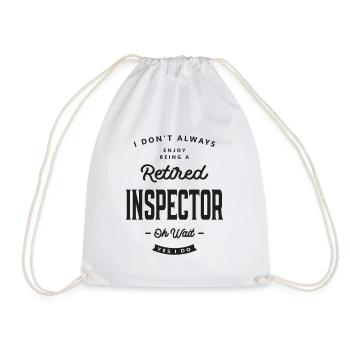 Inspecteur Profession drôle de travail - Sac de sport léger - blanc - Devant