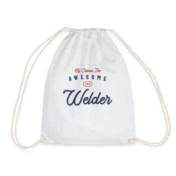 Welder Job Profession - Drawstring Bag - white - Front