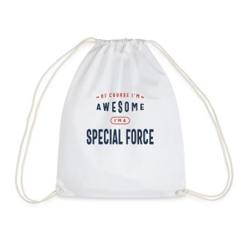 Special Force Job Beruf - Turnbeutel - Weiß - Vorne