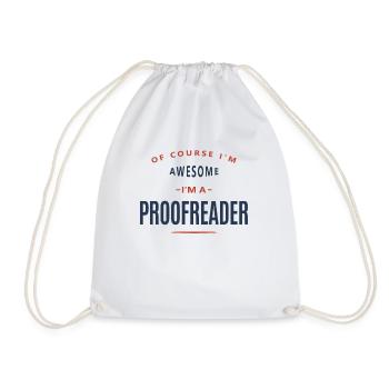 Profession de correcteur d’épreuves - Sac de sport léger - blanc - Devant