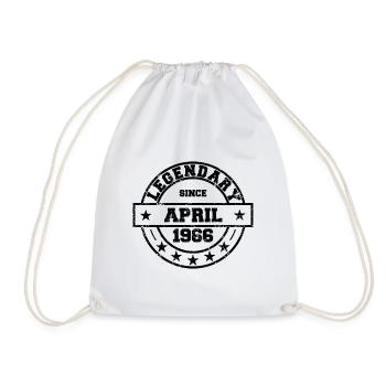 Legendary since April 1966 - Geburtstag - Turnbeutel - Weiß - Vorne