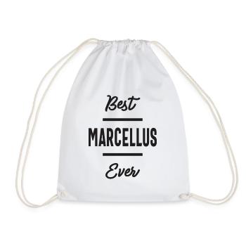 Marcellus Personalized Name - Drawstring Bag - white - Front