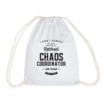 Chaos Coordinator Job Occupation - Drawstring Bag - white - Front