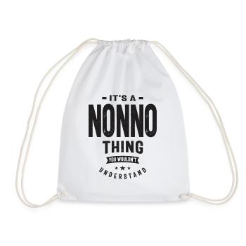 It's a Nonno Thing Funny Dad Grandpa - Drawstring Bag - white - Front