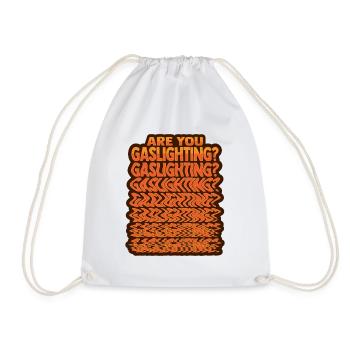 Feminism Gaslight your Therapist - Drawstring Bag - white - Front