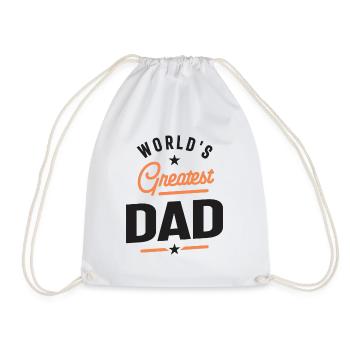World's Greatest Dad - Father and Grandpa - Drawstring Bag - white - Front