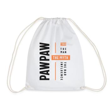 Pawpaw Man Myth The Bad Influence - Drawstring Bag - white - Front