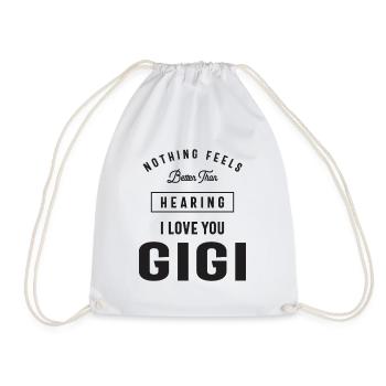 I Love You Gigi - Grandma - Drawstring Bag - white - Front