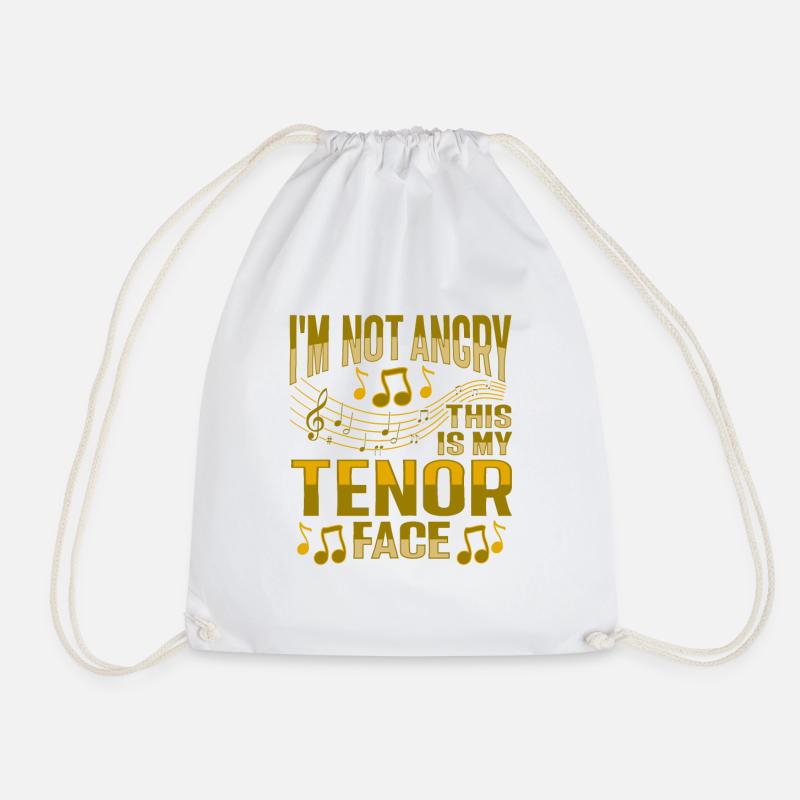 Tenor Voice Gesangsstimme Für Ein Chormitglied - Turnbeutel - Weiß