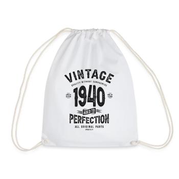Vintage Since 1940 83rd Birthday - Drawstring Bag - white - Front