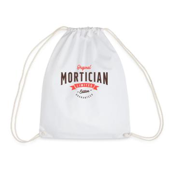 Mortician Funny Job Title Occupation - Drawstring Bag - white - Front