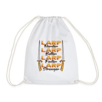 Larp Rpg Rollenspiel Design Larper - Turnbeutel - Weiß - Vorne