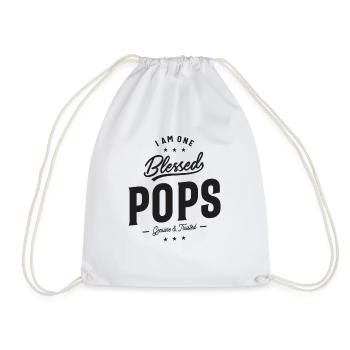 I Am One B Pops Funny - Drawstring Bag - white - Front