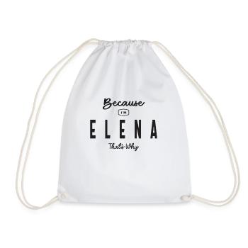 Elena Name Personalized Birthday Name Elena - Drawstring Bag - white - Front