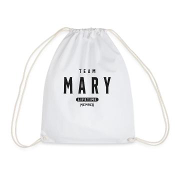 Mary Name Personalized Birthday Name Mary - Drawstring Bag - white - Front