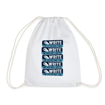 Romancier Auteur d’inspiration - Sac de sport léger - blanc - Devant