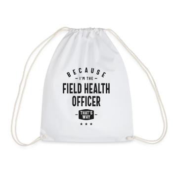Field Health Officer - Drawstring Bag - white - Front